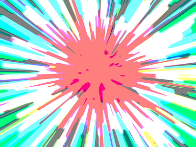 Processing Explo 5 abstract code effects experiment exploration generative posterize processing radial splatter