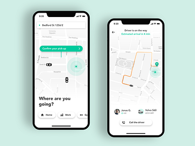 Taxi App iOS ios iphonex location maps taxi ui ux