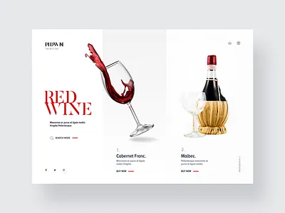 Red, red wine, stay close to me. alcohol clean design ecommerce flat ui ux webdesign website wine