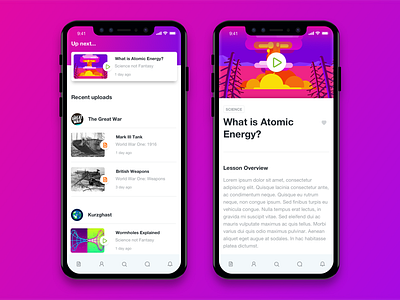 Education App app cleanui education home ios iphone ui ux video web design