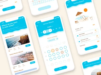 Umbrella Rentals android interaction iphone mobile ui ux
