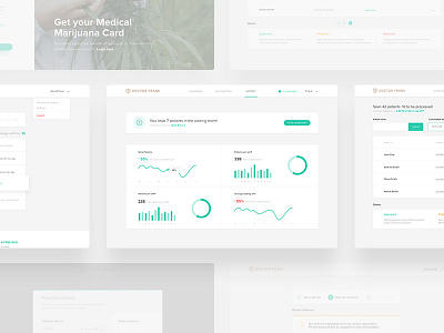 Telehealth - Dashboard cannabis dashboard design icon interface ui ux web website weed