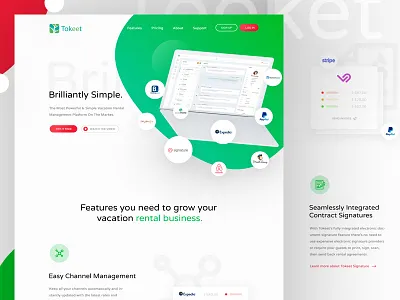 Homepage clean creative design flat icon minimal modern typography ui white