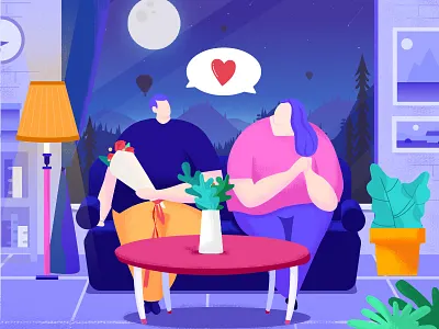 lover ai bright clean color colorful design illustraion image ui