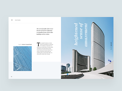 Architecture Blog Article Layout architect architecture article clean design editorial grid hierarchy layout light minimal minimalist tags website typography ui visual web design white