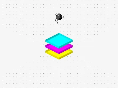 Happy CMYK after effects animation character rigging colors gif illusion motion motion graphics ui ux