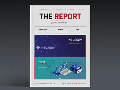 The Report - Cryptocurrency News crypto cryptocurrency design ico investment newsletter publication