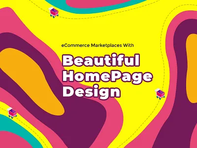Beautiful Home Page Design blog graphic branding design cart store ecommerce e shop ecommerce marketplaces graphic icon illustration illustraion material design shopping basket ui ux web vector vector graphic