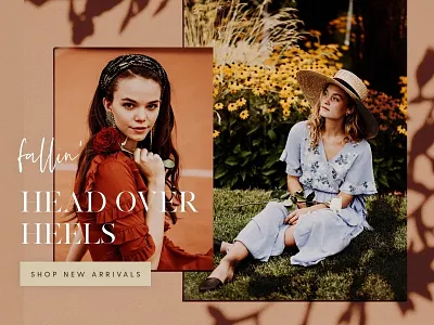 Fall Campaign clothing eblast email fashion feminine flowers mailchimp newsletter texture