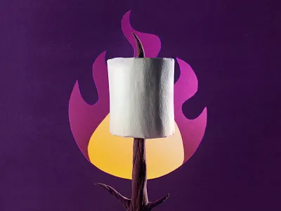 Campfire Papercraft conference logo paper paper craft paper illustration papercraft photography podcamp podcast toronto