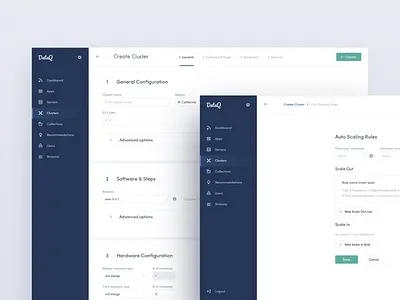 Sectioned Form details form inputs light minimal steps ui ux web wizard