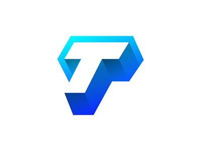 Letter T Exploration — Concept 01 (Unused for Sale) brand identity branding graphic for sale unused buy gradient modern social marketing logo mark symbol icon startup business company type text typograhpy custom