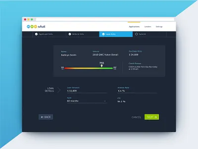 Dark Mode Auto Application application dark design screen ui ux
