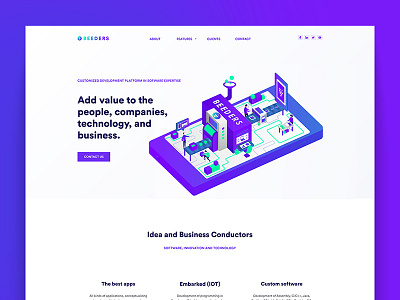 Beeders - Website Redesign business flat illustration illustrations ui ux website