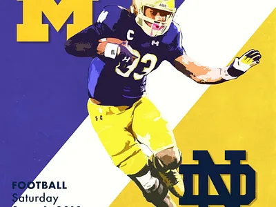 ND vs. Michigan football notre dame social university