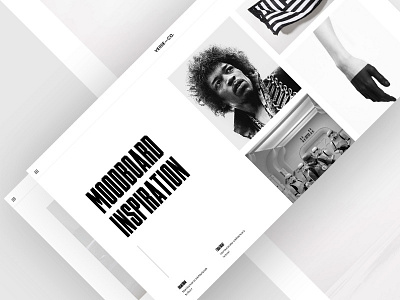 Verse-Co Exploration Moodboard blog design minimal typography