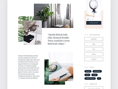 Jumbo Moda details asymmetry blog blog design clean fashion flat font grid layout magazine minimal serif type typography ui user interface ux web webdesign website