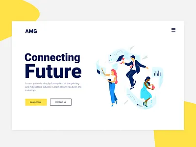 AMG AI app clean design illustration interface ui ux web