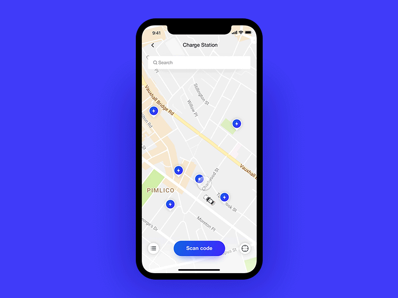 Charging Station charge electric vehicle protopie ui ui design ux