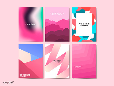 poster art background design design gradient gradient color graphic illustration illustrations rawpixel set vector