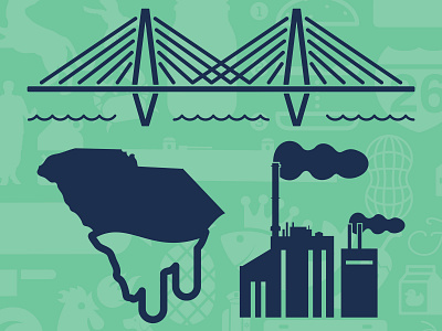 Duck Truck Icons bridge charleston factory iconography nacho paper mill south carolina