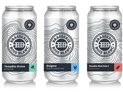 Brasserie du Bois Blanc art direction label design