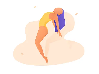 Dancing girl beauty dance dancing girl grain illustrations lady leaf vector yellow