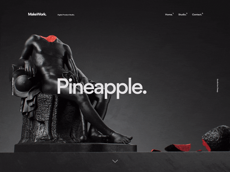 MakeReign Website — 004 animation folio javascript motion portfolio wave webgl