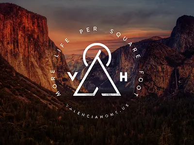 Valencia Home adobe architechture brand branding branding design design edgy flat illustrator minimal modern