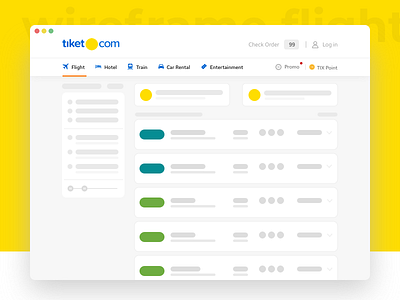 #Explore wireframe flight ⠿ tiket.com clean concept design exploration flight sketchapp tiket.com travel ui website wireframe flight