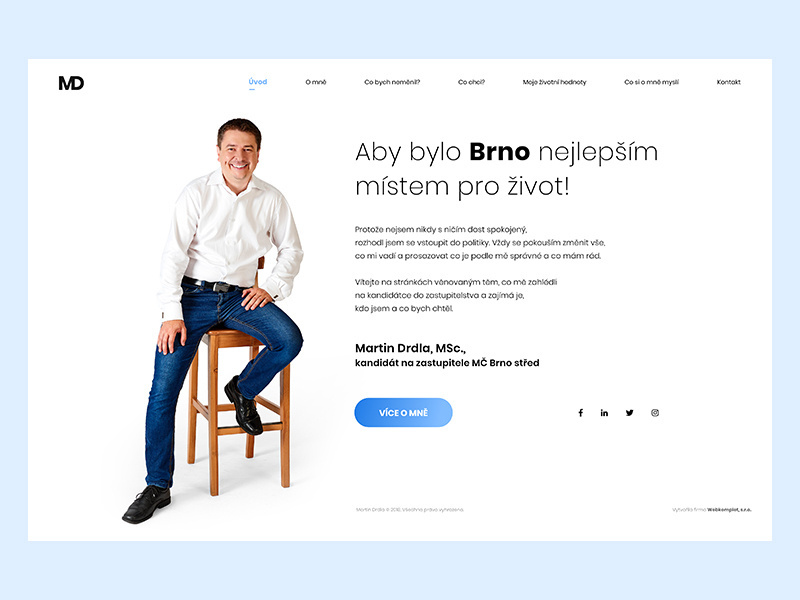 Example of Political Webdesign - drdla.eu