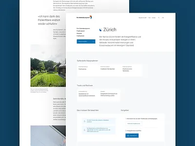 Das Gebäudeprogramm cantons design detailpages renewable energy stroytelling switzerland typography ui ui ux