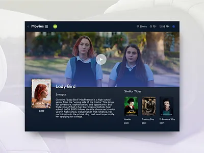 Autonomous Car Movie Preview app appdesign austin branding cars consumer dashboard identity branding infotainment layout movie preview product productdesign streaming touch uiux ux vehicle vehicle apps