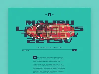 52 Layouts — 18 boat editorial gotham gotham narrow layout sketch typography utc lander utc nomad wakeboard website