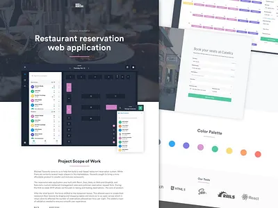 Yosowitz Case Study case study html rails react reservations restaurant sass web app