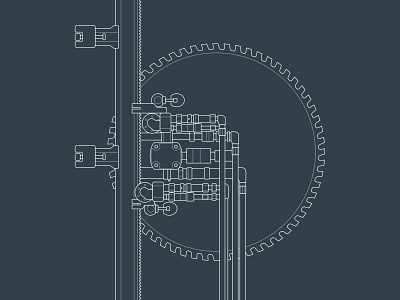 FMB Illustration construction company design grey illustration lines technical illustration