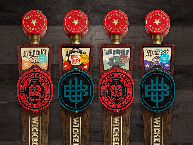 Tap Handle Design badge beer branding brewery florida illustration logo package tap handle