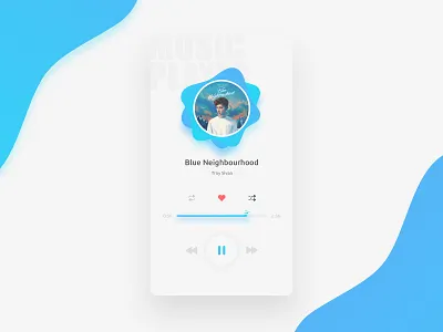 Daily UI Challenge 009 - Music Player dailyui design illustration music player ui ux vx