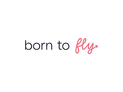 Born to Fly Logo business cards design logo minimal social media startup typography