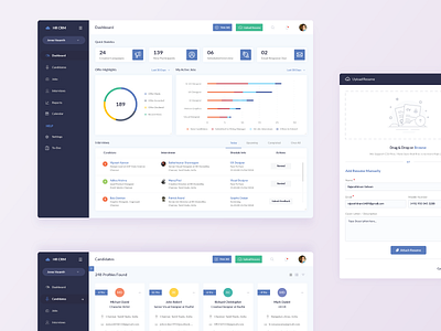 HR CRM crm dashboard dashboard design dashboard ui design hr