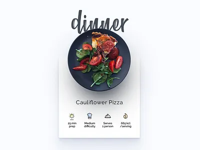 Headchef - Dinner diet dinner food pizza plate recipe