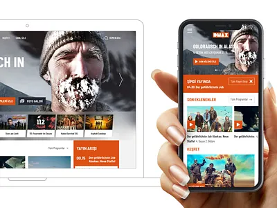 DMAX Website UI Design responsive ui uidesign uxdesign
