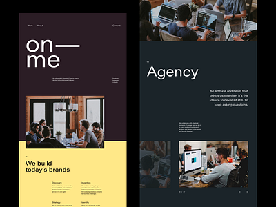 Creative Agency Website agency branding clean creative creative agency grid grid layout modern typography website whitespace