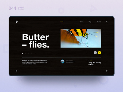 Si™ Daily Ui Design 044 clean dailydesign designinspiration graphicsdesign interface minimal minimalism photography typography ui uidesign uiux ux uxdesign webdesign
