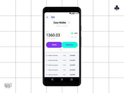 Waltonchain wallet app android ver. app artdirection concept cryptocurrency design digital finance grid interaction layout logo mishano mockup performance ui ux wallet waltonchain web wip