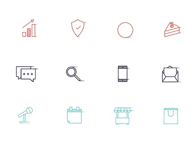 EverThere Icon Set advertising branding conference everthere icon set illustrations line icon line icons