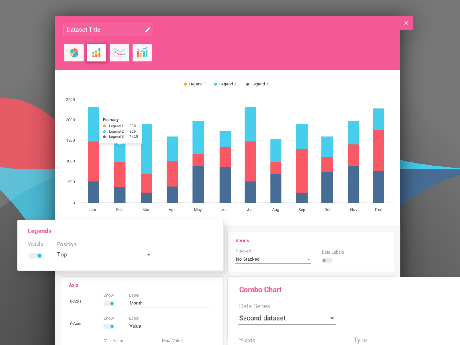 Chart Settings by Asif Majeed on Dribbble