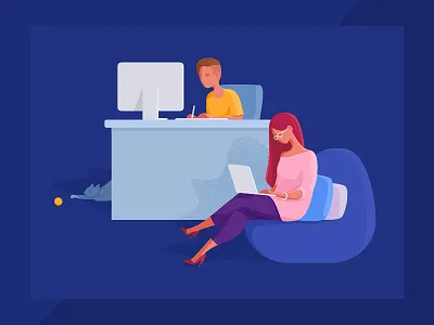 Our design team character design designer illustration office trinetix work