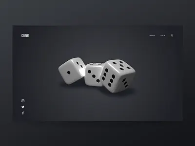 DISE dise game gray luck play ui web cover website