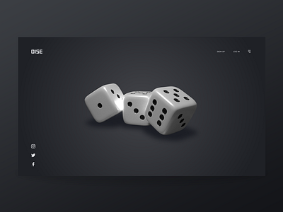 DISE dise game gray luck play ui web cover website